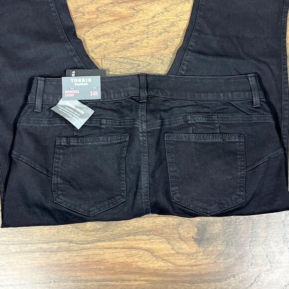 TORRID Bombshell Skinny Jeans Black Sz 14R NWT - Picture 4 of 8